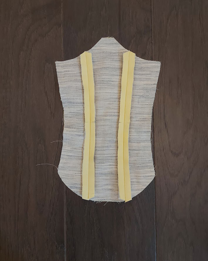 How To Sew Center Panel Bustier - Organic Cotton Twill Fashion Fabric - Stratton Collection - Madison Tea Length Dress Free Sewing Pattern - Mood Fabrics Sewciety Blog