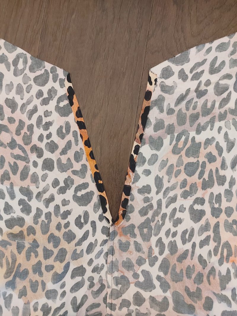 How To Press Seam Allowance To Back - Rayon Challis Fashion Fabric - MDF449 - Tropea High Slit Slip Dress Free Sewing Pattern - Mood Fabrics Sewciety Blog