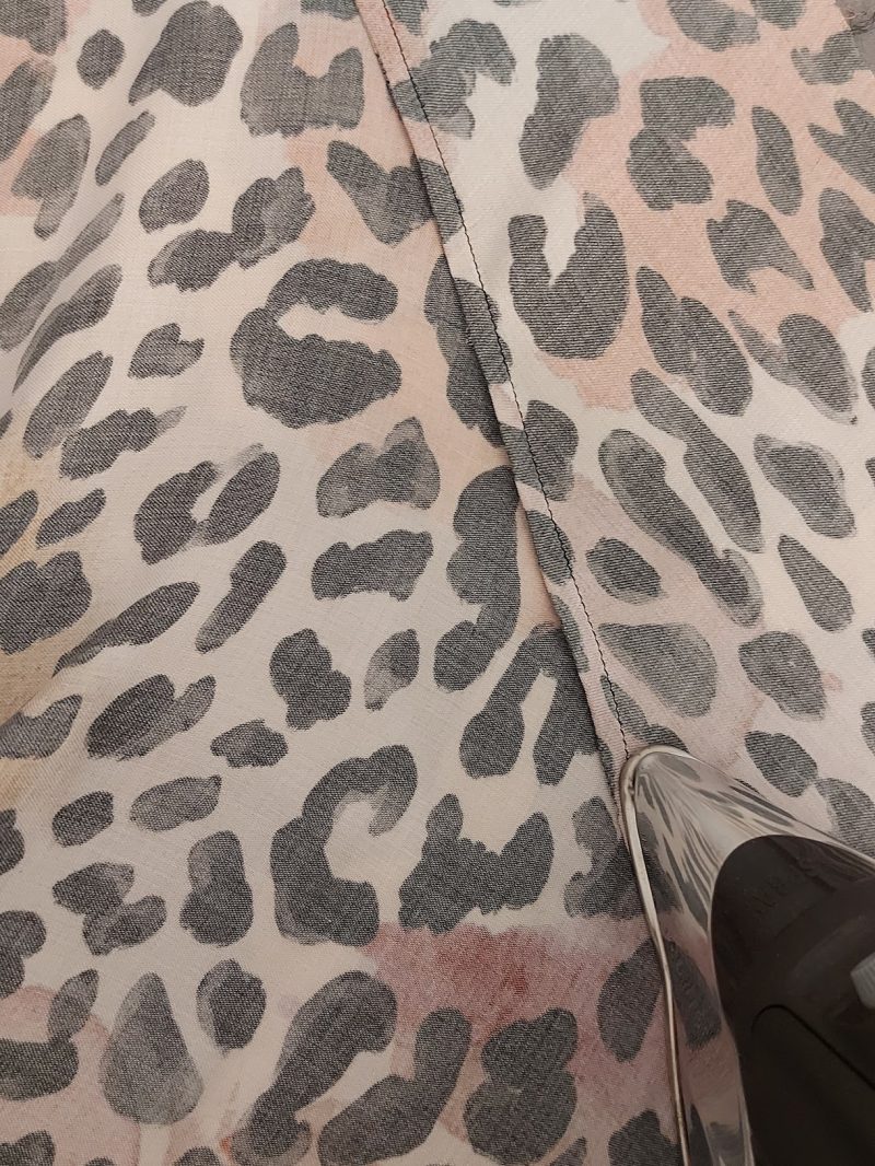 How To Press Seam Allowance To Back - Rayon Challis Fashion Fabric - MDF449 - Tropea High Slit Slip Dress Free Sewing Pattern - Mood Fabrics Sewciety Blog