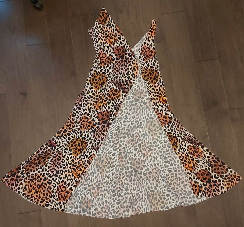 How To Sew French Seam Sides Step One - Rayon Challis Fashion Fabric - MDF449 - Tropea High Slit Slip Dress Free Sewing Pattern - Mood Fabrics Sewciety Blog