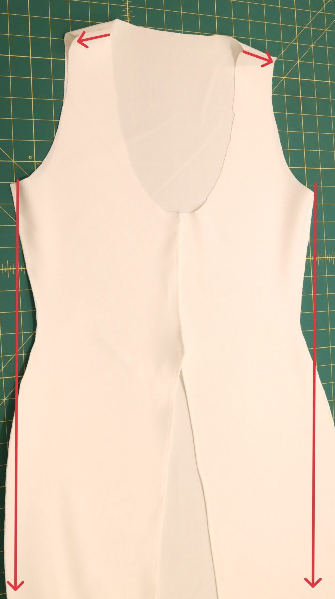 How To Pin Sew Wrong Sides Together - Stretch 4 Ply Crepe - MDF455 - Topanga Ensemble Free Sewing Pattern - Mood Fabrics Sewciety Blog