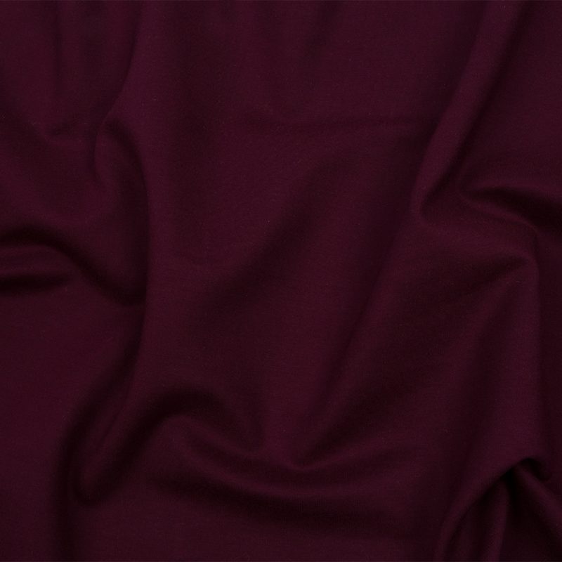 Close up of Stretch Ponte Knit - Aubergine - Papilio Collection from Mood Fabrics