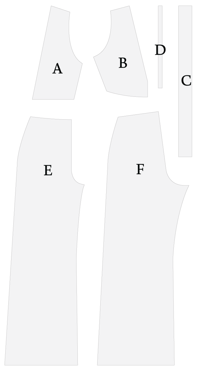 Cannaregio Jumpsuit Free Sewing Pattern - MDF454 - Pattern Pieces - Mood Fabrics Sewciety Blog