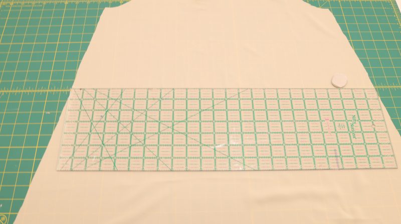 How To Mark Back Lining - Polyester Double Georgette Mimosa Collection - Baratti Blouson Dress - MDF457 - Mood Fabrics Sewciety Blog Mark the back lining at the indicated lines.