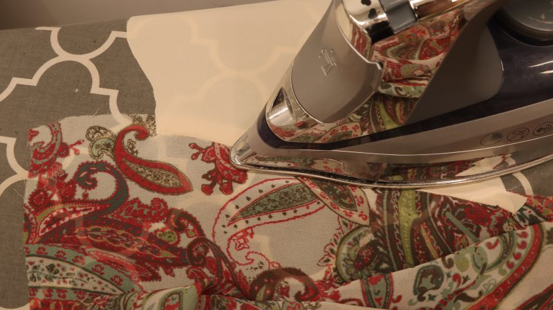 How To Press Side Seam Pockets - Polyester-Double-Georgette-Mimosa-Collection - Baratti Blouson Dress - MDF457 - Mood Fabrics Sewciety Blog Iron pocket seams open.