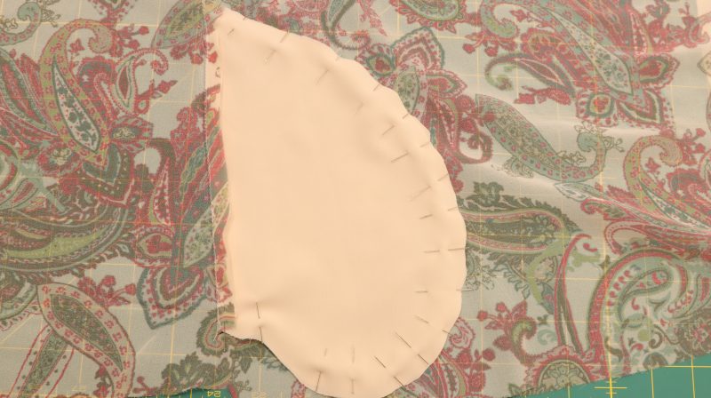 How To Pin Front To Back Pocket Pieces - Polyester-Double-Georgette-Mimosa-Collection - Baratti Blouson Dress - MDF457 - Mood Fabrics Sewciety Blog Pin around the outside edges to connect the front and back pocket pieces.