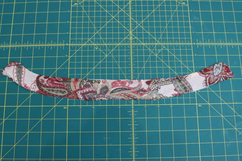 How To Turn Collar Pieces Right Sides Out - Italian-Polyester-Georgette - Baratti Blouson Dress - MDF457 - Mood Fabrics Sewciety Blog Turn collar right sides out and iron the seams flat.