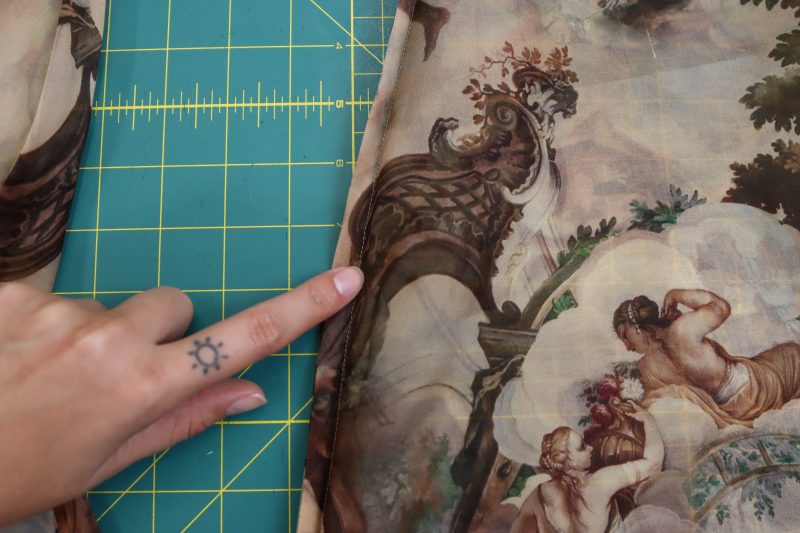How To Sew French Sleeve Seams - Silk Organza - Mood Fabrics - Firenze Blouse Trousers Free Sewing Pattern Tutorial - MDF464 - Mood Fabrics Sewciety Blog - Create a French seam on both sleeves.