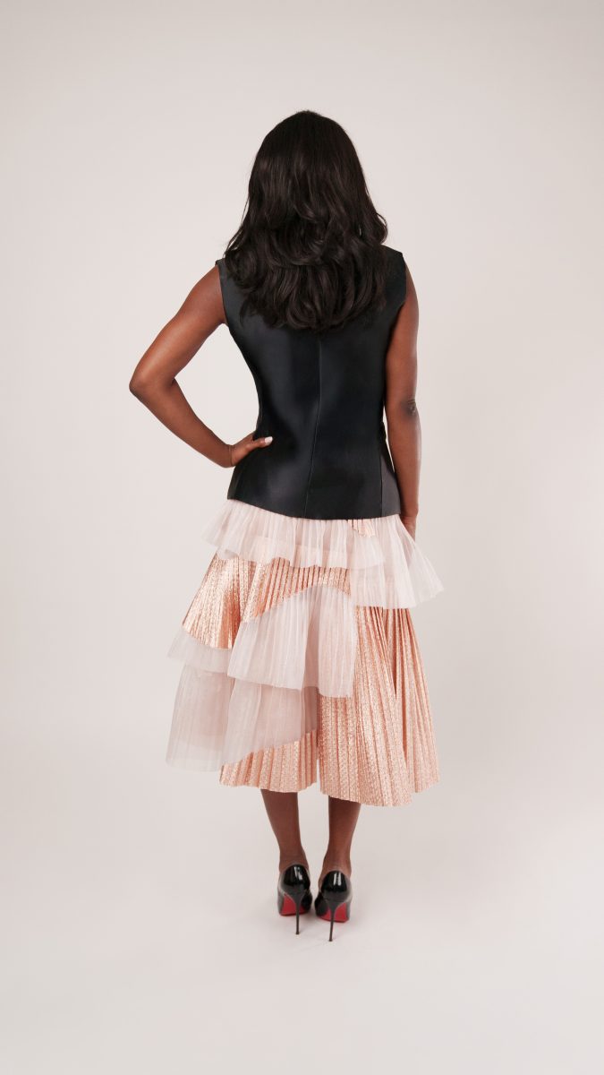 Nolita Vest and Skirt Free Sewing Pattern - Model Photos - Mood Fabrics Sewciety Blog - Free Sewing Pattern MDF465