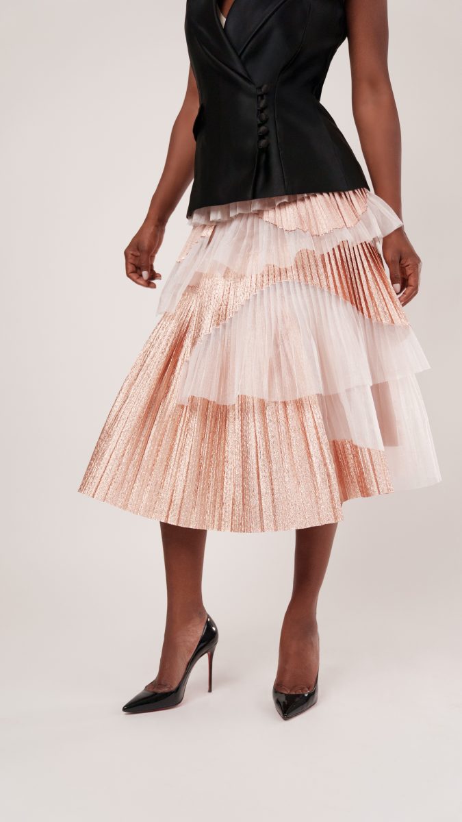 Nolita Vest and Skirt Free Sewing Pattern - Model Photos - Mood Fabrics Sewciety Blog - Free Sewing Pattern MDF465
