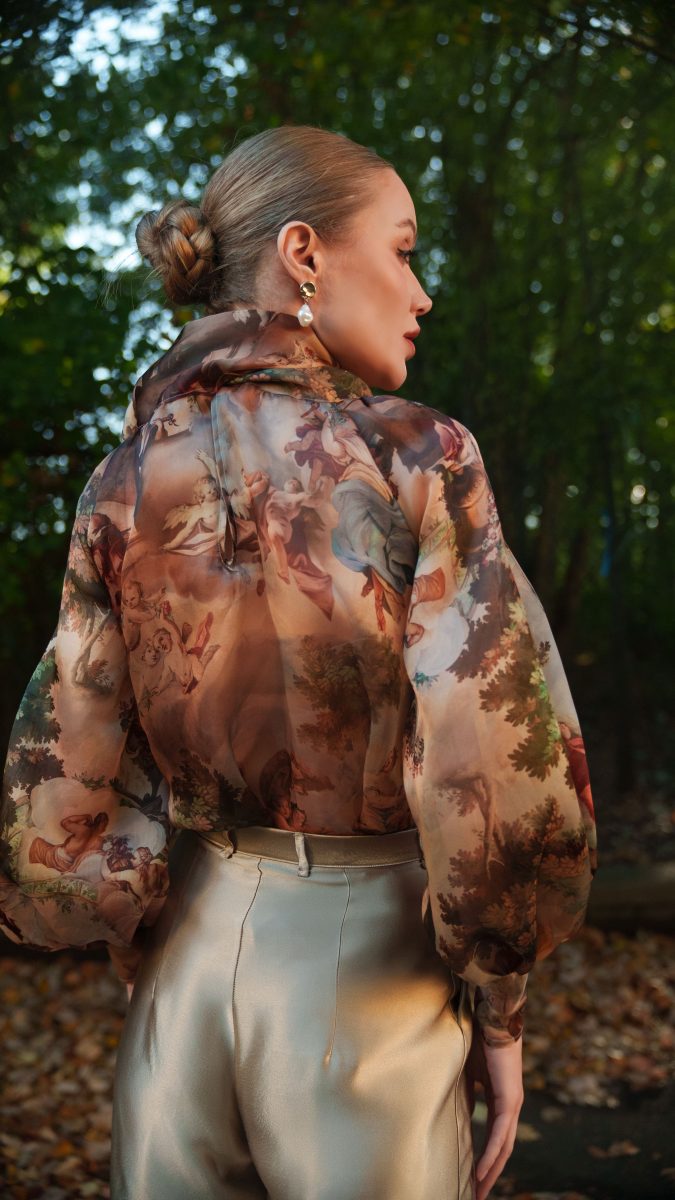 Firenze Blouse and Trousers Free Sewing Pattern - Model Photos - Mood Fabrics Sewciety Blog - Free Sewing Pattern MDF464