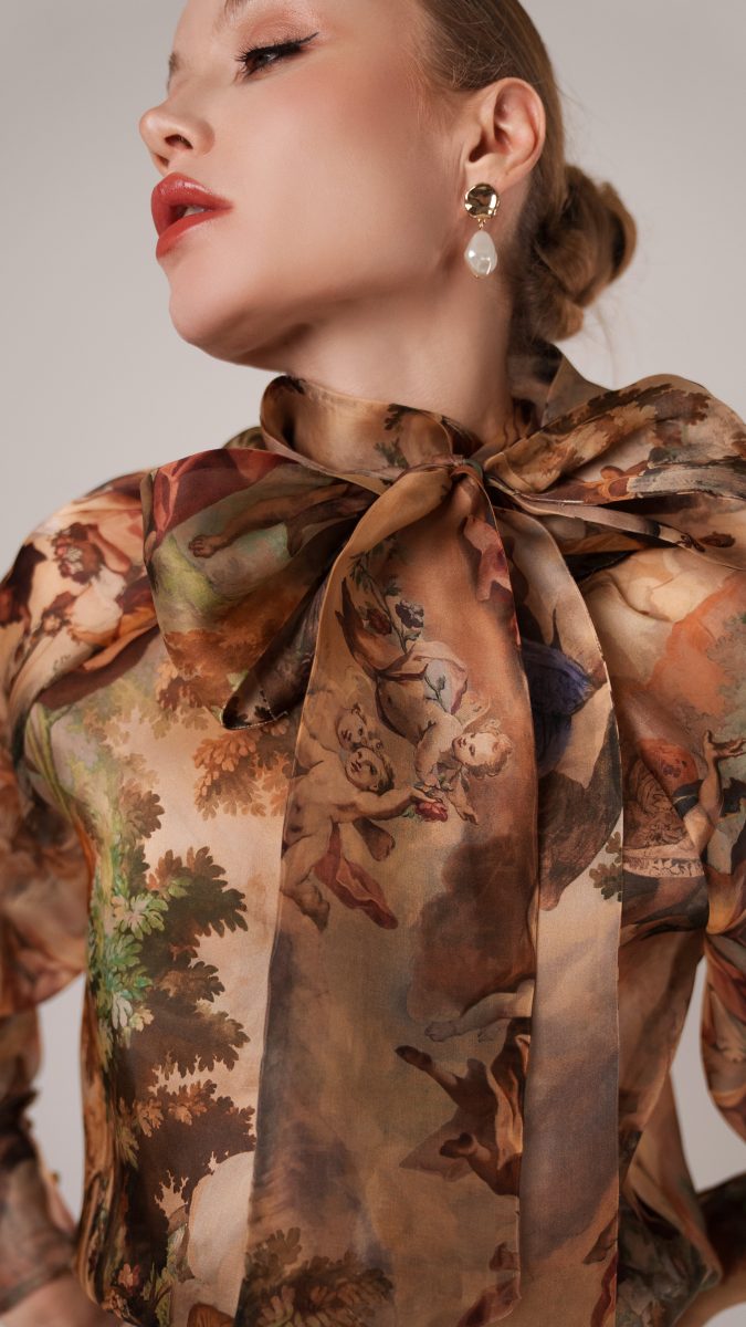 Firenze Blouse and Trousers Free Sewing Pattern - Model Photos - Mood Fabrics Sewciety Blog - Free Sewing Pattern MDF464