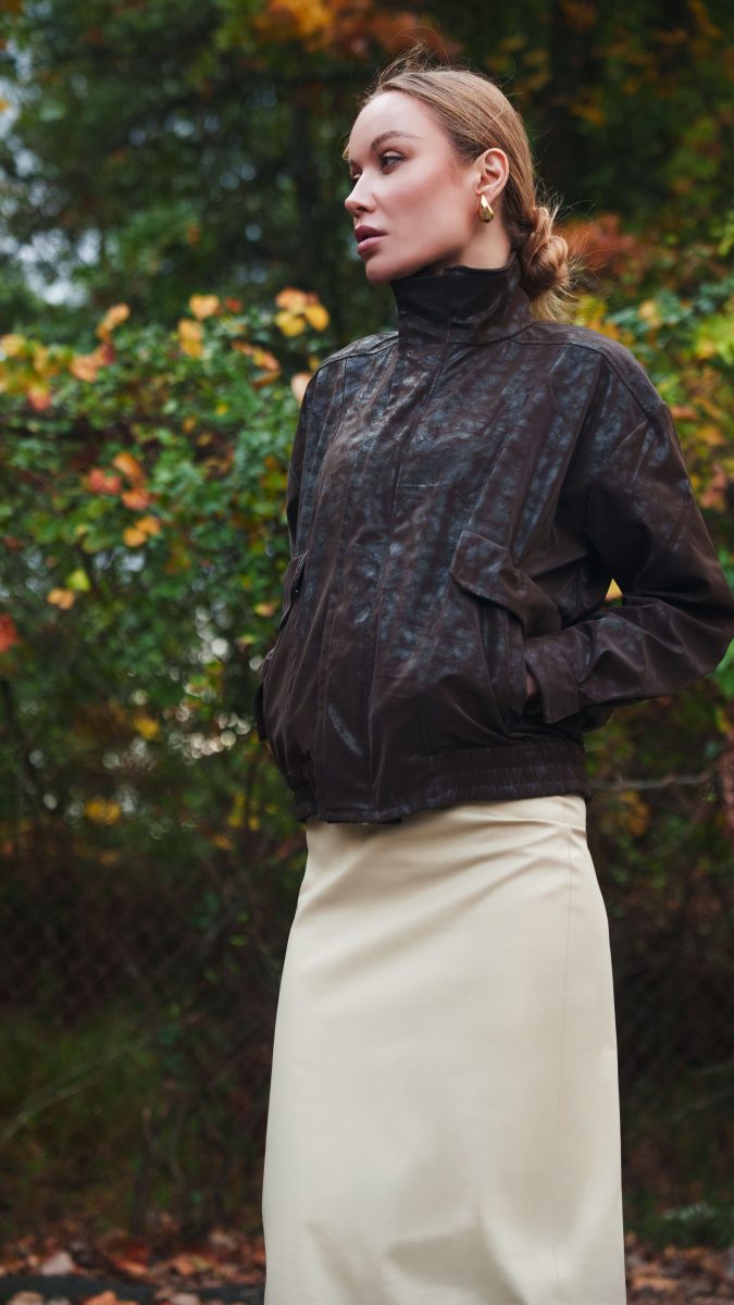 Joplin Jacket Free Sewing Pattern - Model Photos - Mood Fabrics Sewciety Blog - Free Sewing Pattern MDF468