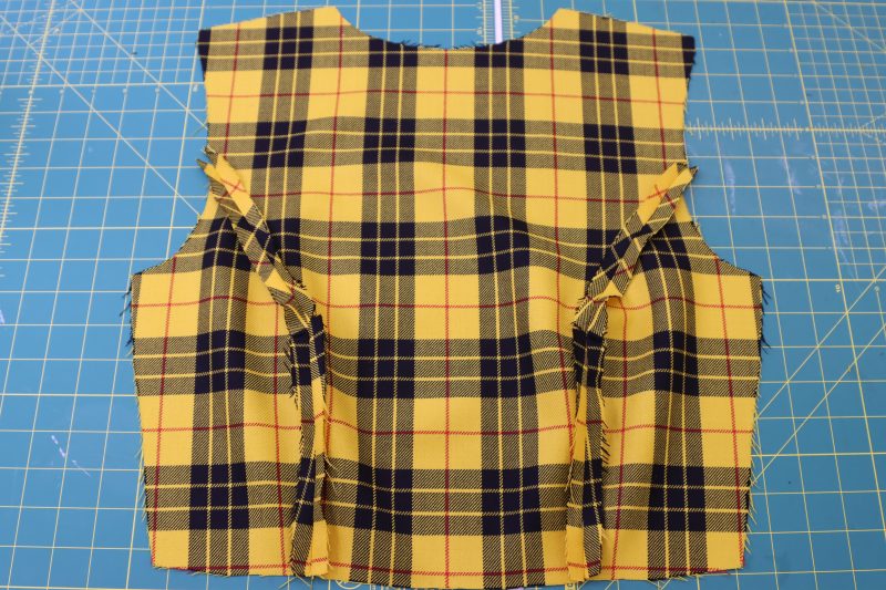 How To Open Seam Flat - Virgin Wool Twill - Mood Fabrics - Silverstone Mini Dress Free Sewing Pattern Tutorial - MDF489 - Mood Fabrics Sewciety Blog - Open the seams and press them flat.