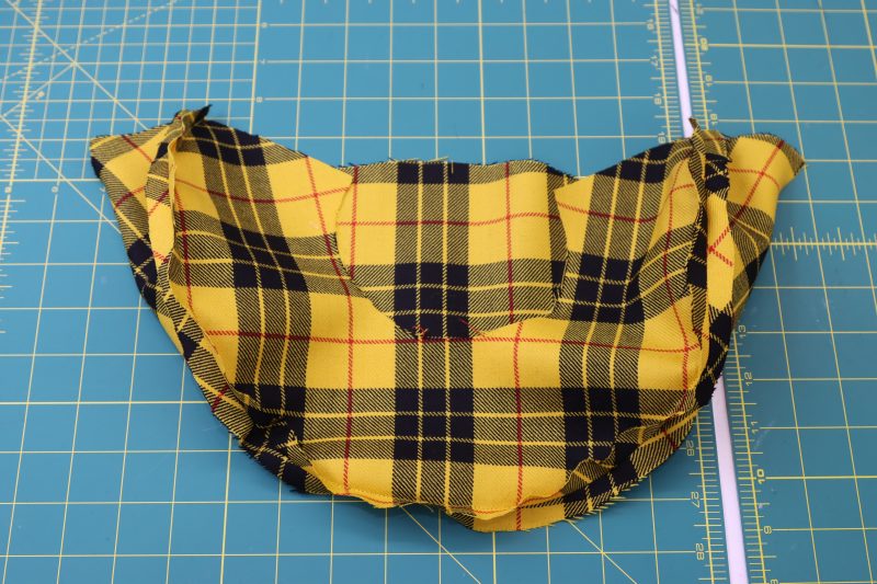 How To Sew Sleeve Outer Edges - Virgin Wool Twill - Mood Fabrics - Silverstone Mini Dress Free Sewing Pattern Tutorial - MDF489 - Mood Fabrics Sewciety Blog - Sew the upper sleeve to the lower sleeve.