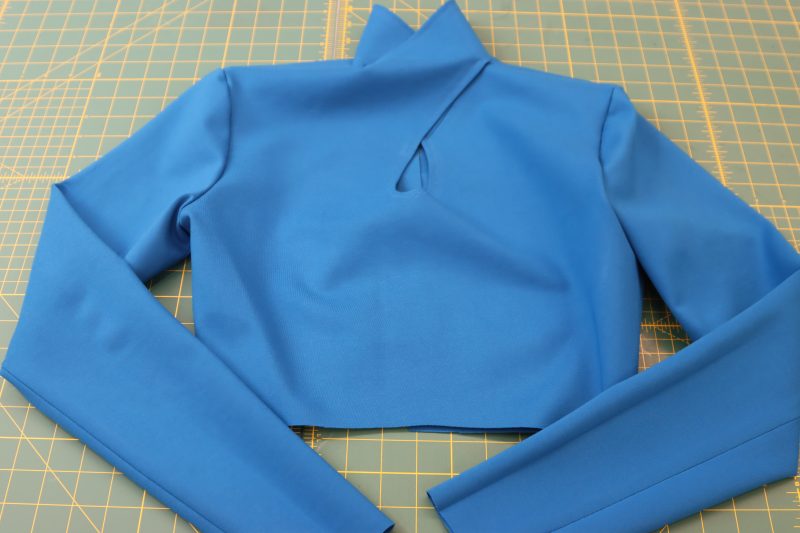 How To Sew Both Sleeves - Stretch Ponte Knit - Mood Fabrics - Topeka Keyhole Dress Free Sewing Pattern Tutorial - MDF496 - Mood Fabrics Sewciety Blog - Sew both sleeves.
