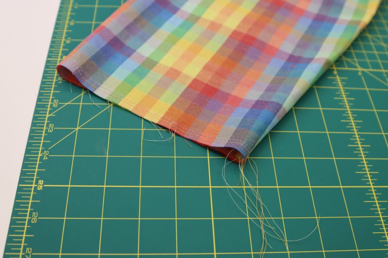 How To Sew Gathering Stitches On Sleeves - Gutermann Sew All Thread - Mood Fabrics - Bayport Blouse Free Sewing Pattern Tutorial - MDF494 - Mood Fabrics Sewciety Blog - Sew gathering stitches at the ends of the sleeves.