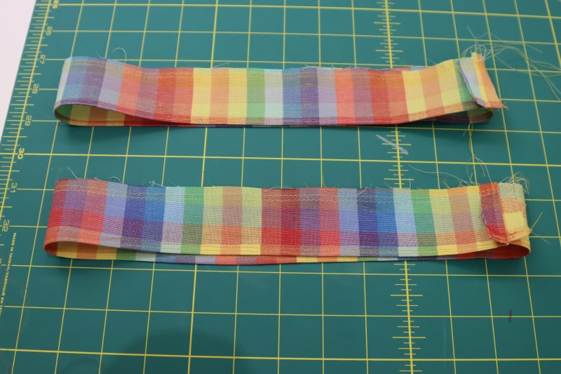 How To Sew Gathering Stitches On Sleeve Ruffles - Gutermann Sew All Thread - Mood Fabrics - Bayport Blouse Free Sewing Pattern Tutorial - MDF494 - Mood Fabrics Sewciety Blog - Sew gathering stitches on the sleeves ruffles.