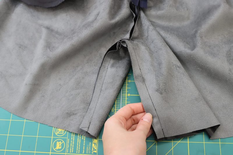 How To Sew Shorts Inseam - Buttery Faux Leather - Mood Fabrics - Dresden Shorts Free Sewing Pattern Tutorial - MDF493 - Mood Fabrics Sewciety Blog - Sew the inseam.