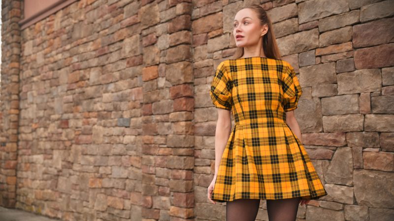 Silverstone Mini Dress Free Sewing Pattern - Model Photos - Mood Fabrics Sewciety Blog - Free Sewing Pattern MDF489