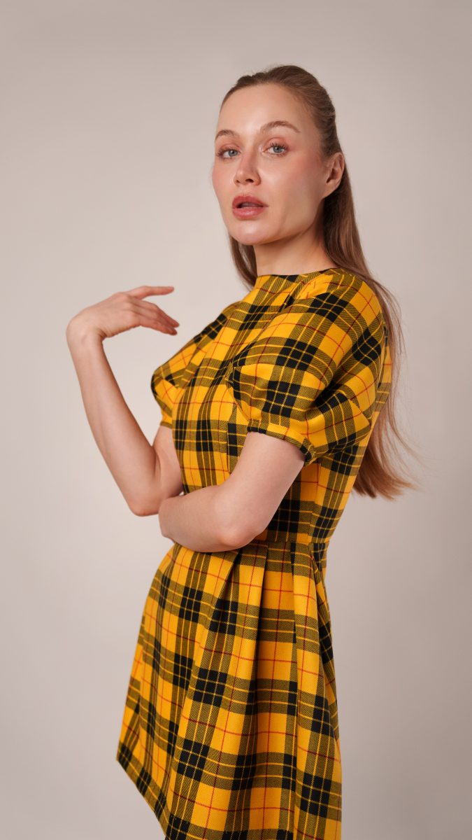 Silverstone Mini Dress Free Sewing Pattern - Model Photos - Mood Fabrics Sewciety Blog - Free Sewing Pattern MDF489