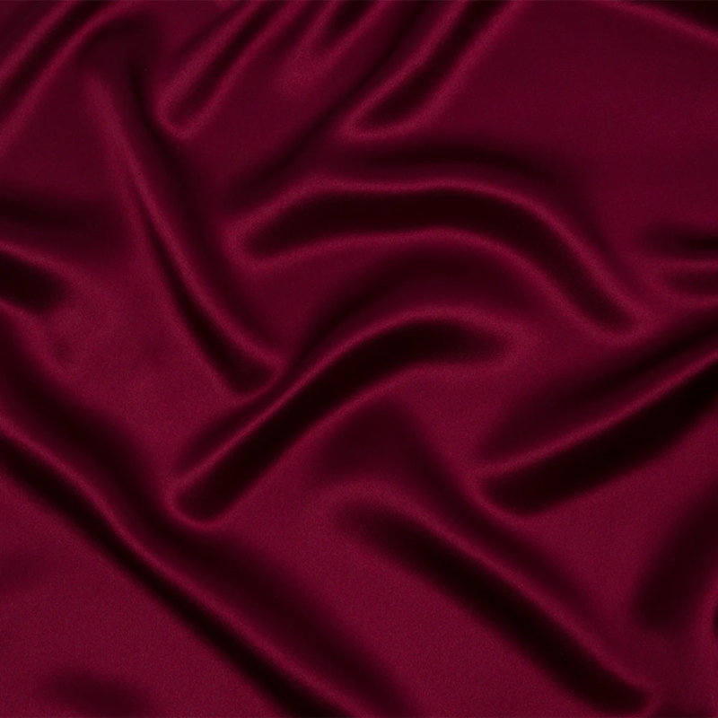 Silk Charmeuse 44" - Maroon - Premium Collection fabric perfect for Free Valentine's Day Sewing Projects such as the Odette Lingerie Dress Sewing Pattern free PDF download from Mood Fabrics Sewciety Blog.