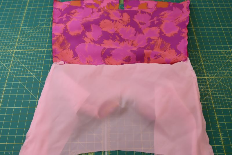 How To Sew Right Side Seam - Luxury Polyester Brocade - Mood Fabrics - Chelsea Brocade Set Free Sewing Pattern Tutorial - MDF508 - Mood Fabrics Sewciety Blog - Repeat for both sides of the side seams.