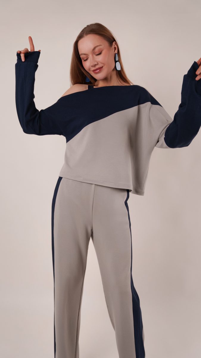 Chamonix Color Block Sweatsuit Free Sewing Pattern - Model Photos - Mood Fabrics Sewciety Blog - Free Sewing Pattern MDF511
