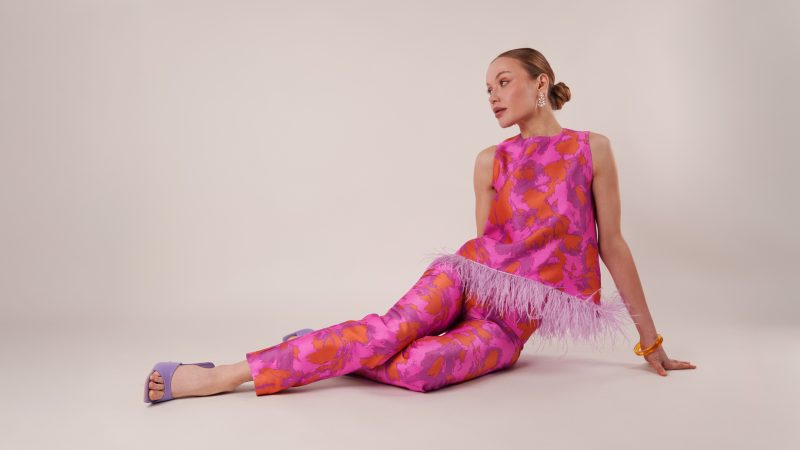 best fabric for cigarette pants Chelsea Brocade Cigarette Set Sewing Pattern