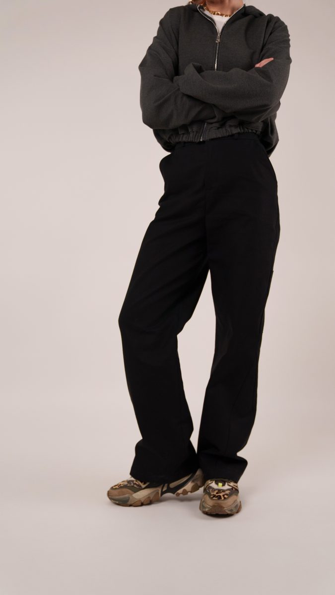 Clarkston Carpenter Pants and Colfax Carpenter Pants sewing patterns photographed with Spokane Hoodie and Harrington Hoodie Sewing Patterns.