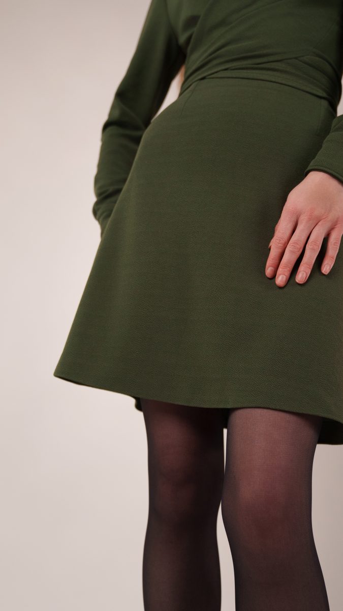 Marin Mini Skirt Free Sewing Pattern - Model Photos - Mood Fabrics Sewciety Blog - Free Sewing Pattern MDF499