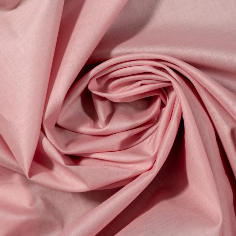Mercerized Organic Egyptian Cotton Voile - Dusty Rose - Toulouse Collection fabric perfect for Free Resort Outfit Sewing Projects such as the Baratti Blouson Dress Sewing Pattern free PDF download from Mood Fabrics Sewciety Blog.