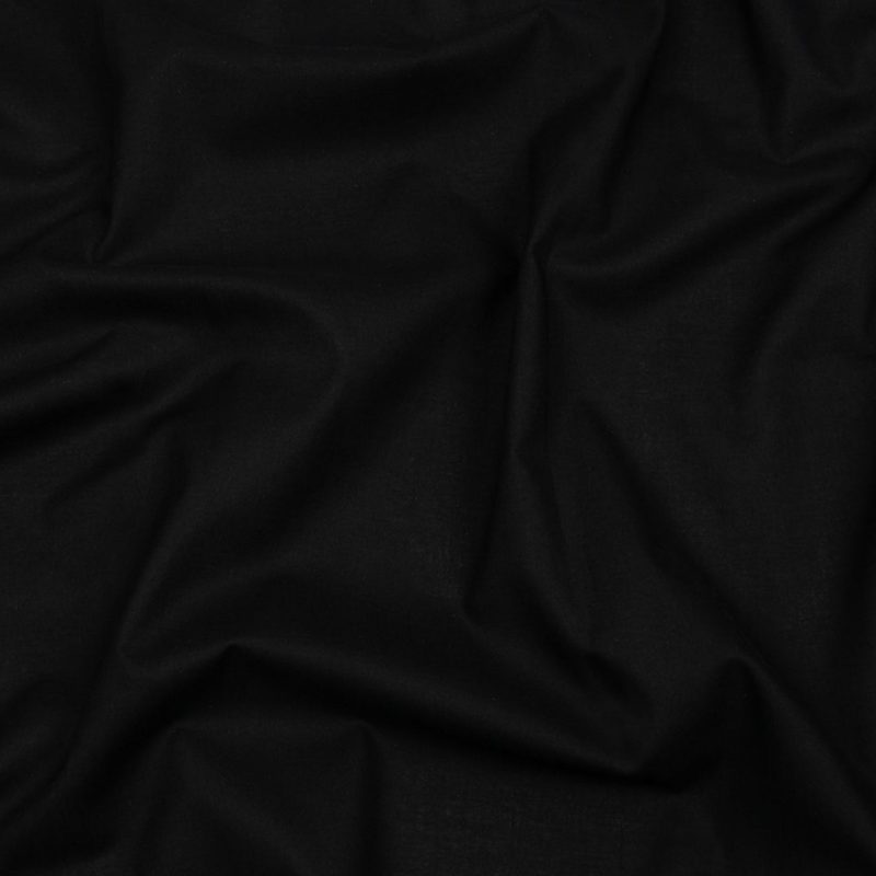 Cotton Voile - Black - Mood Exclusive Farley Collection fabric perfect for Free Resort Outfit Sewing Projects such as the Emma Double Tiered Dress Sewing Pattern free PDF download from Mood Fabrics Sewciety Blog.