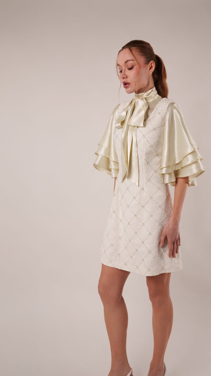 Deauville Cocktail Dress Free Sewing Pattern - Model Photos - Mood Fabrics Sewciety Blog - Free Sewing Pattern MDF517
