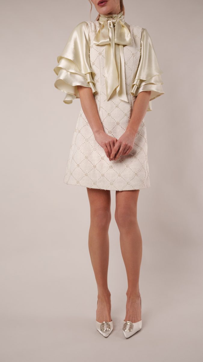 Deauville Cocktail Dress Free Sewing Pattern - Model Photos - Mood Fabrics Sewciety Blog - Free Sewing Pattern MDF517