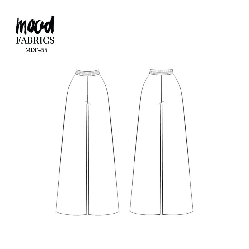 Technical Drawing for Topanga Ensemble - perfect for Free Resort Outfit Sewing Project Ideas. Free Sewing Pattern PDF from Mood Fabrics Sewciety Blog.