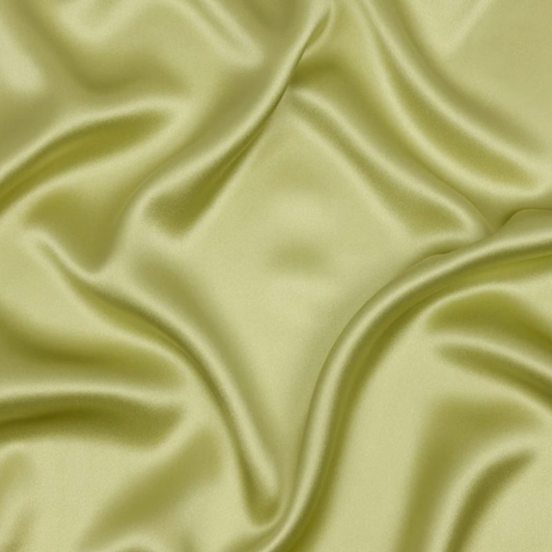 Stretch Silk Charmeuse - Nile Green - Premium Collection fabric perfect for Free Resort Outfit Sewing Projects such as the Sorrento Set Sewing Pattern free PDF download from Mood Fabrics Sewciety Blog.