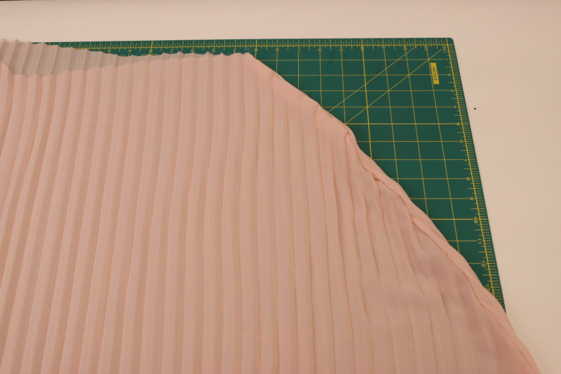 How To Sew Skirt Side Seam - Accordion Pleated Chiffon - Mood Fabrics - Pyrite Pleated Dress Free Sewing Pattern Tutorial - MDF527 - Mood Fabrics Sewciety Blog - Sew the skirt side seam.