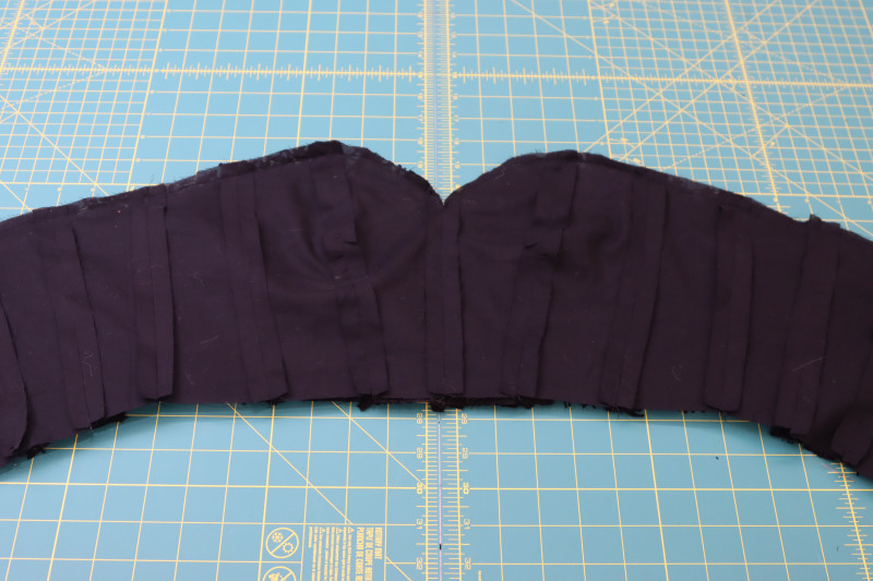 How To Pin Sew Corset Necklines Together - Cotton Voile - Mood Fabrics - Reims Soirée Dress Free Sewing Pattern Tutorial - MDF521 - Mood Fabrics Sewciety Blog - Pin and sew the corset necklines together.Reims Soirée Dress Free Sewing Pattern Tutorial - MDF521 - Mood Fabrics Sewciety Blog - How To Pin Sew Corset Necklines Together - Cotton Voile - Pin and sew the corset necklines together.