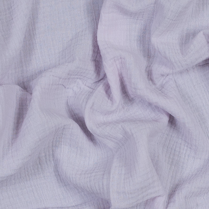 Double Cotton Gauze - Pale Orchid - Talamanca Collection fabric perfect for Free Transitional Spring Sewing Projects such as the Tundra Shirt Dress Sewing Pattern free PDF download from Mood Fabrics Sewciety Blog.