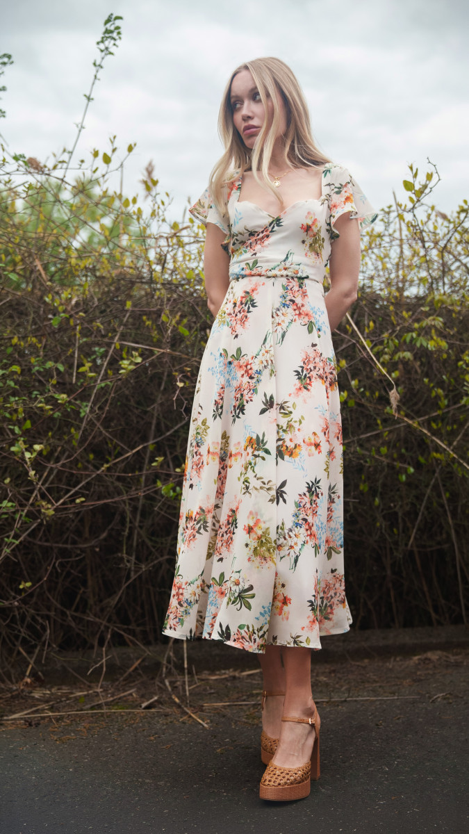 The Valensole Paneled Gown Free Sewing Pattern - Model Photos - Mood Fabrics Sewciety Blog - Free Sewing Pattern MDF526