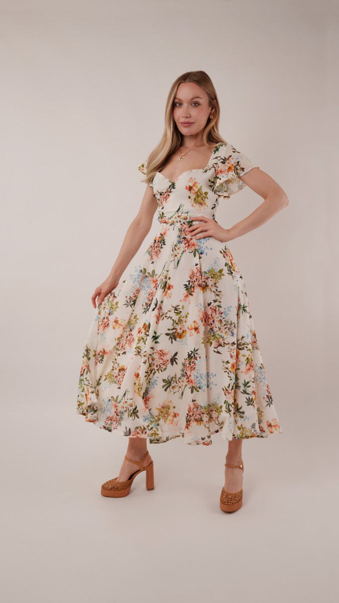 The Valensole Paneled Gown Free Sewing Pattern - Model Photos - Mood Fabrics Sewciety Blog - Free Sewing Pattern MDF526