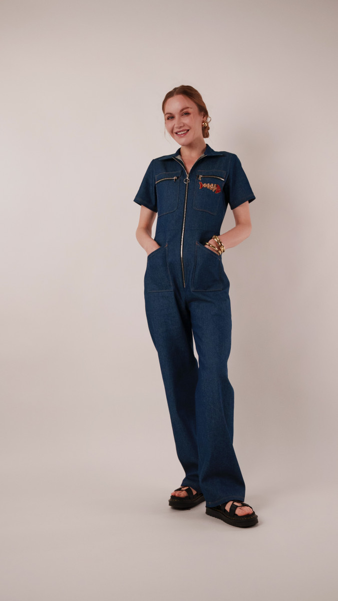 The Merit Jumpsuit Free Sewing Pattern - Model Photos - Mood Fabrics Sewciety Blog - Free Sewing Pattern MDF525