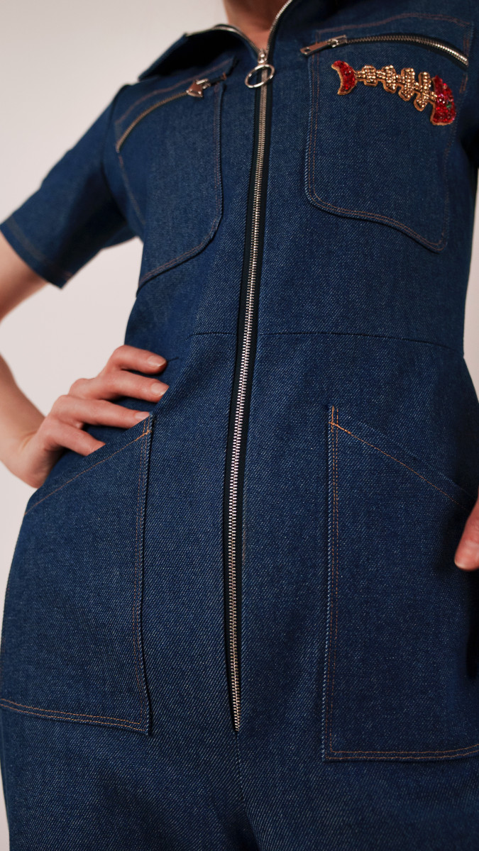 The Merit Jumpsuit Free Sewing Pattern - Model Photos - Mood Fabrics Sewciety Blog - Free Sewing Pattern MDF525