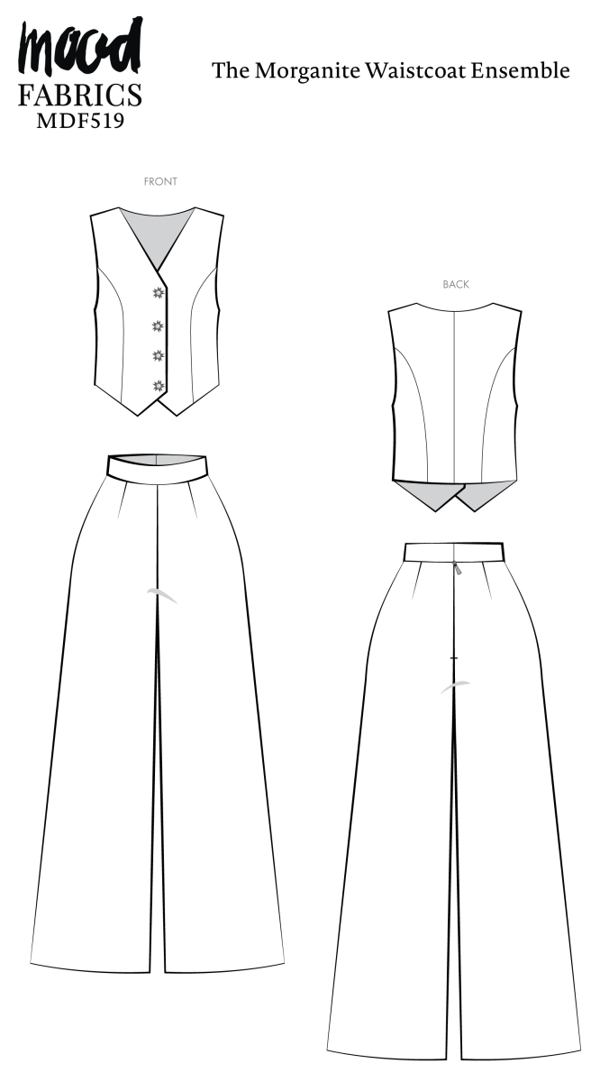 MDF519 - Morganite Waistcoat Ensemble