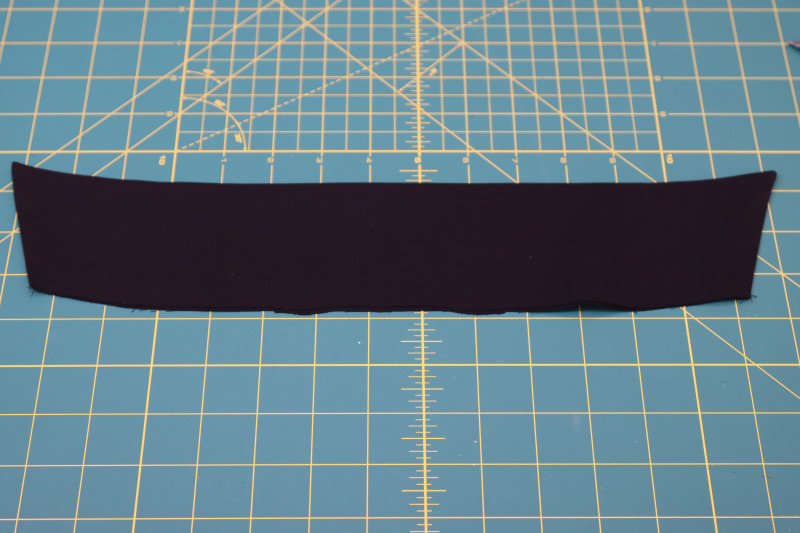 How To Flip Collar Right Side Out - Textured Burnout Brocade - Mood Fabrics - Matrix Shawl Collar Ensemble Free Sewing Pattern Tutorial - MDF543 - Mood Fabrics Sewciety Blog - Flip the collar right sides out.