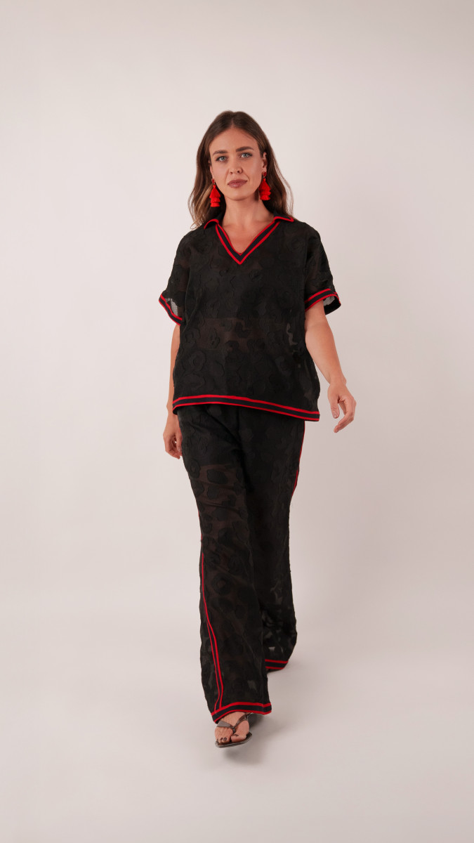Matrix Shawl Collar Ensemble Free Sewing Pattern - Model Photos - Mood Fabrics Sewciety Blog - Free Sewing Pattern MDF543