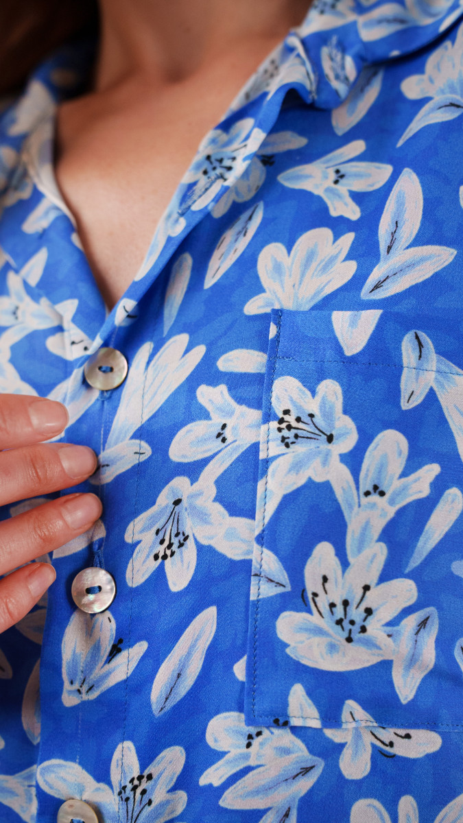 Drift Shirt Dress Cover Up Free Sewing Pattern - Model Photos - Mood Fabrics Sewciety Blog - Free Sewing Pattern MDF534