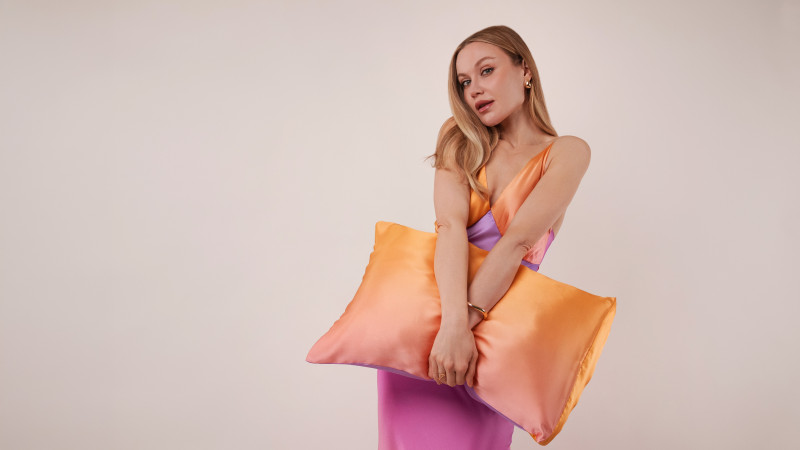 Alexandrite Sunset Silk Charmeuse Dress Free Sewing Pattern - Model Photos - Mood Fabrics Sewciety Blog - Free Sewing Pattern MDF529
