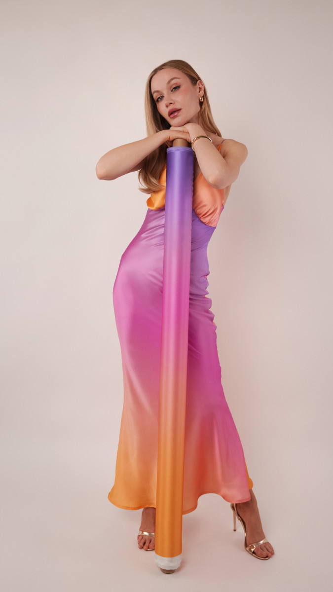 Alexandrite Sunset Silk Charmeuse Slip Dress | Mood Sewciety Alexandrite Sunset Silk Charmeuse Slip Dress | Mood Sewciety